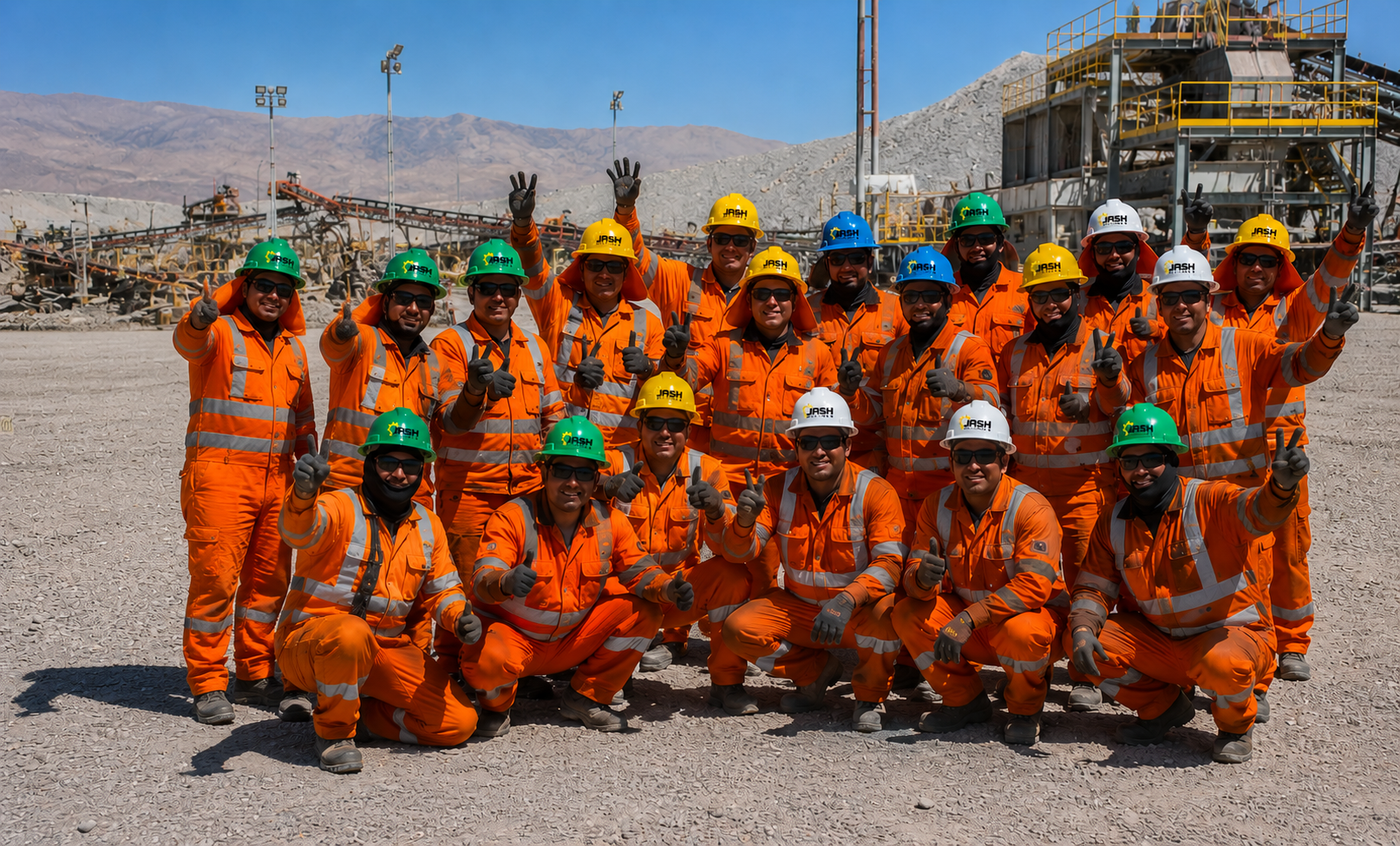 Equipo y operación industrial de JASH Mining
